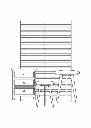 Decoração de Festa Móveis de madeira e metal. Complementos como painel ripado, mesinha tripé, mesas modulares, barril de balões e outros. Mostruário catalogo de decorações Modular Festas BH - Venda Nova e Região