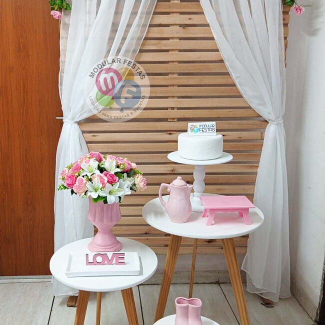 Decoração Festa Kit Pegue e Monte Roblox Rosa Menina